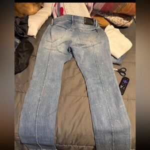 RtA Distressed Blue Skinny Jeans for Men
